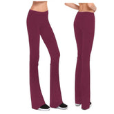 Womenmid rise  bootcut slim fit flare yoga pants
